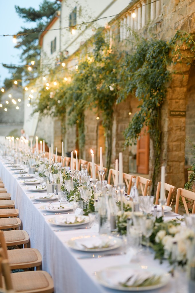 wedding reception in italy